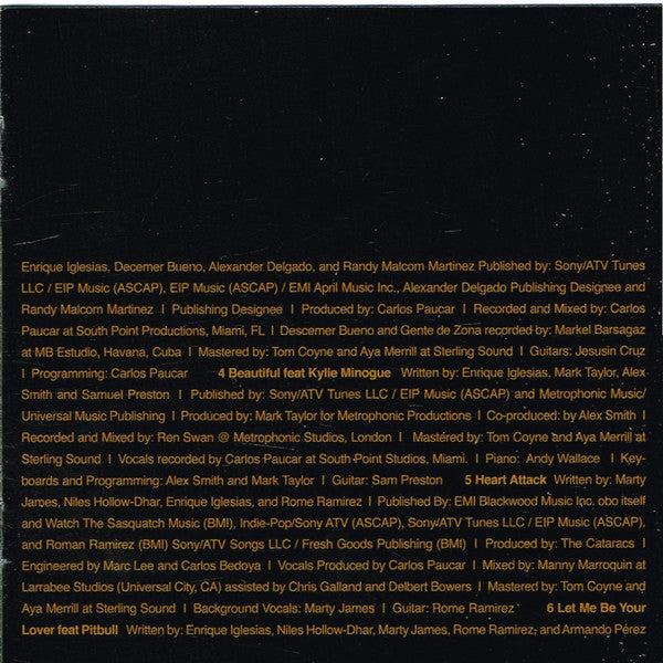 Enrique Iglesias : Sex And Love (CD, Album)