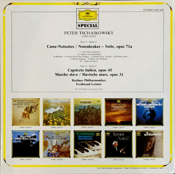 Pyotr Ilyich Tchaikovsky : Capriccio Italien - Marche Slave - Notenkraker/Casse Noisette (LP, RE)