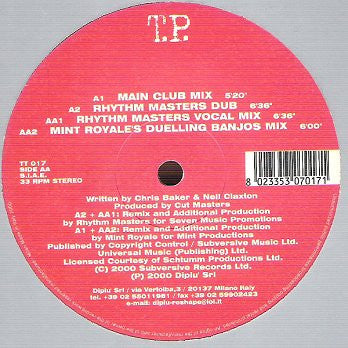 Cut Masters : Front To The Back (12")