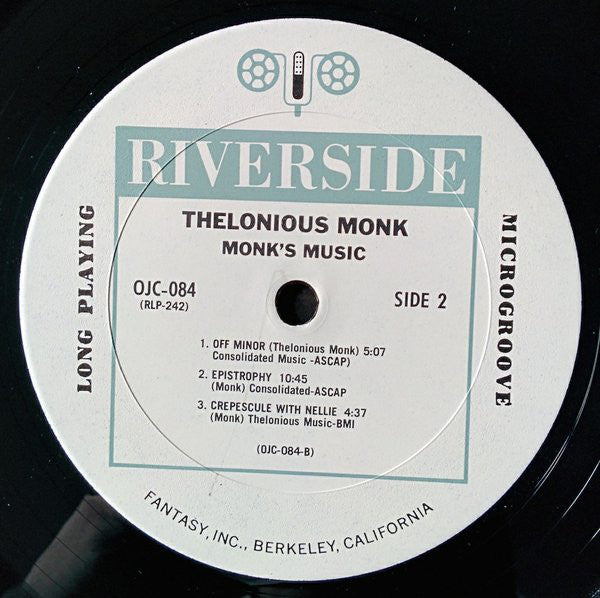 Thelonious Monk Septet : Monk's Music (LP, Album, Mono, RE)