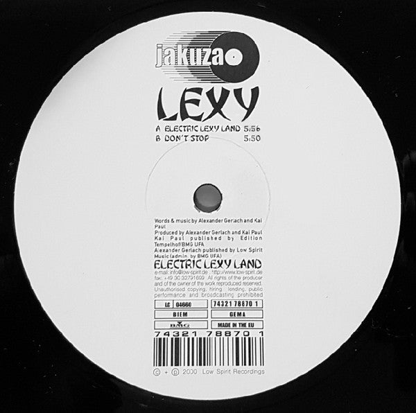 Lexy : Electric Lexy Land (12")
