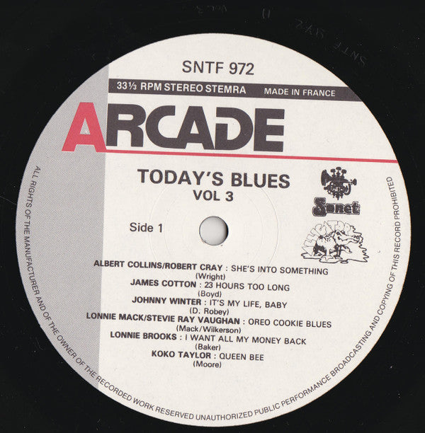 Various : Today's Blues - Volume 3 (LP, Comp)