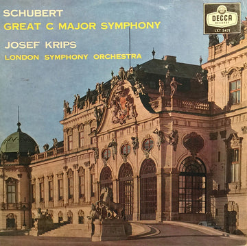 Franz Schubert, Josef Krips, London Symphony Orchestra : Great C Major Symphony (LP, Mono)