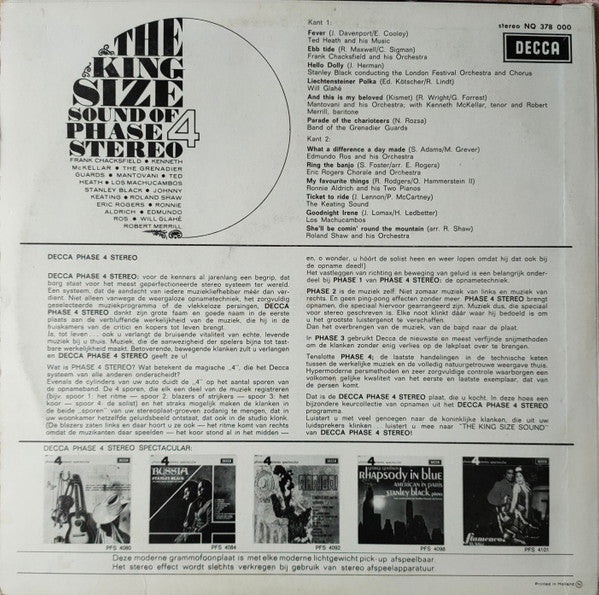 Various : The King Size Sound Of Phase 4 Stereo (LP, Comp)