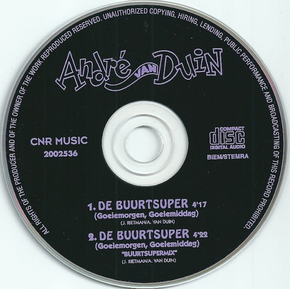 André van Duin : De Buurtsuper (CD, Single)