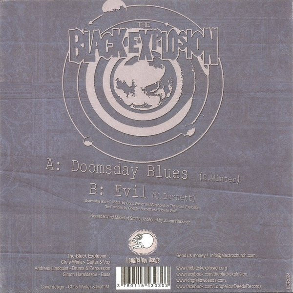 The Black Explosion : Doomsday Blues (7", Single, Ltd, Blu)