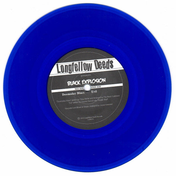 The Black Explosion : Doomsday Blues (7", Single, Ltd, Blu)