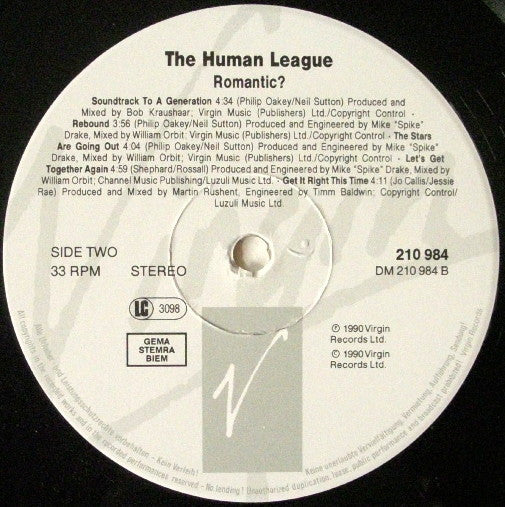 The Human League : Romantic? (LP, Album)