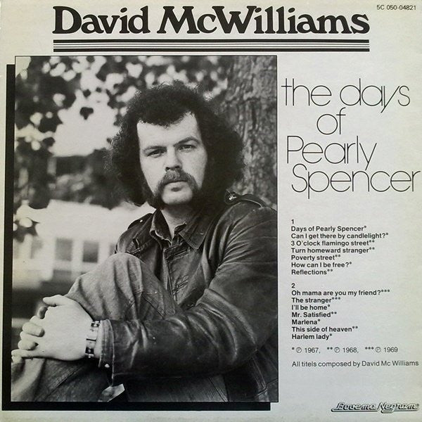David McWilliams : The Days Of Pearly Spencer (LP, Comp)