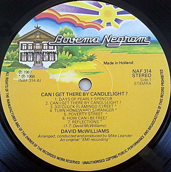 David McWilliams : The Days Of Pearly Spencer (LP, Comp)