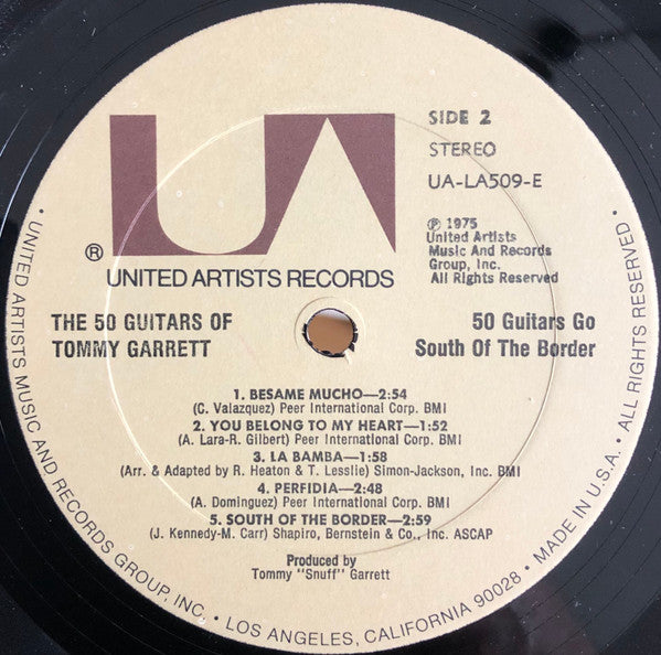The 50 Guitars Of Tommy Garrett : The Very Best Of - 50 Guitars Go South Of The Border (LP, Comp)