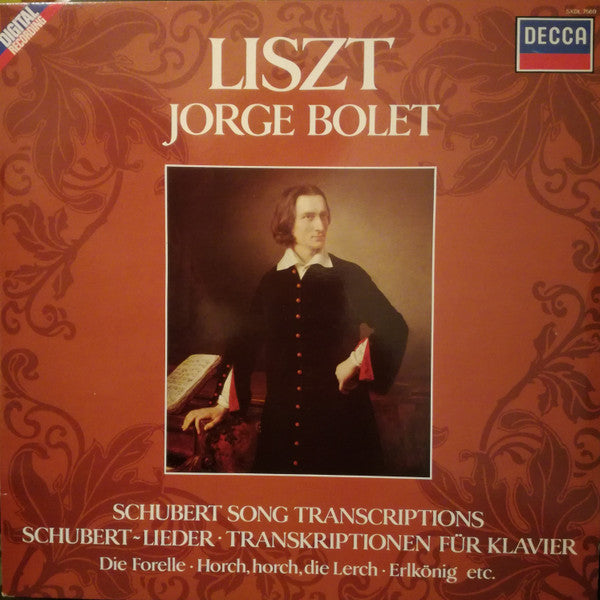 Franz Liszt - Jorge Bolet, Franz Schubert : Schubert Song Transcriptions (LP, Dig)