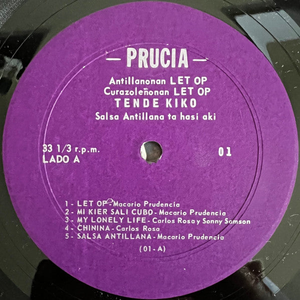 Macario Prudencia Y Carlos Rosa Y Continental Combo (2) : Corsow Let Op! Antillanonan Let Op! Tende Kiko Salsa Antillanonan Ta Hasi Aki! (LP, Album)