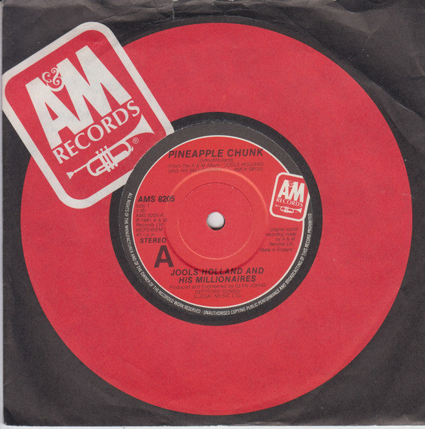 Jools Holland And His Millionaires : Pineapple Chunk (7")