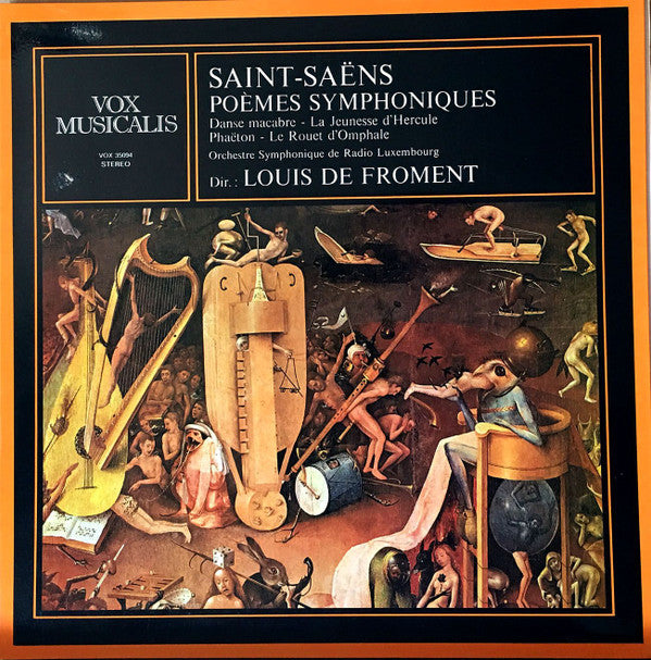 Orchestra Of Radio Luxembourg, Camille Saint-Saëns, Louis De Froment : Poèmes Symphoniques (LP, GAT)