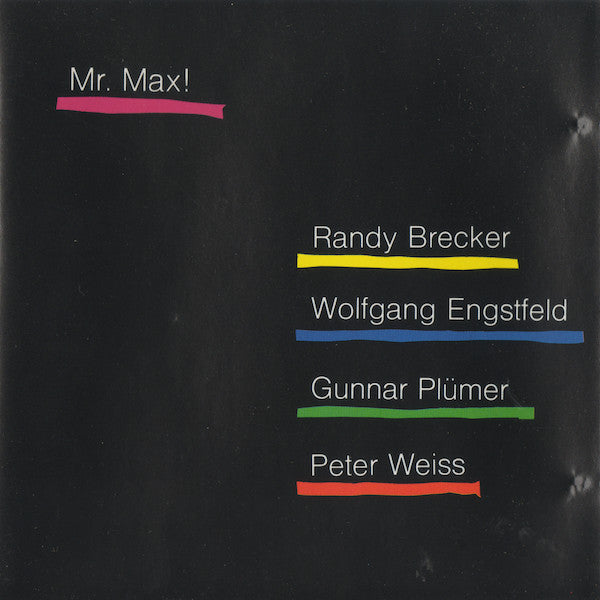 Randy Brecker, Wolfgang Engstfeld, Gunnar Plümer, Peter Weiss (4) : Mr. Max! (CD, Album)