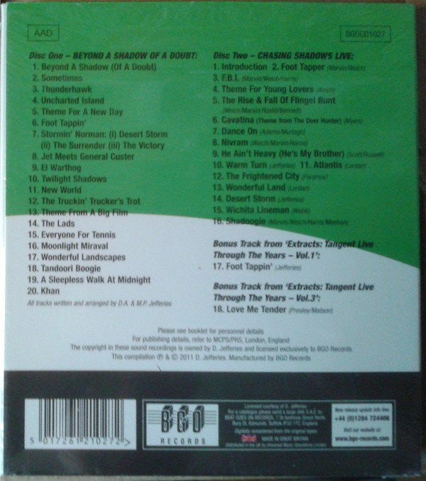 Tangent (3) : Beyond A Shadow Of A Doubt / Chasing Shadows Live + Bonus Tracks (2xCD, Comp, RE, RM)