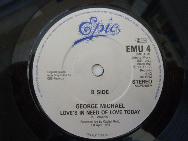 George Michael : Father Figure (7", Single)