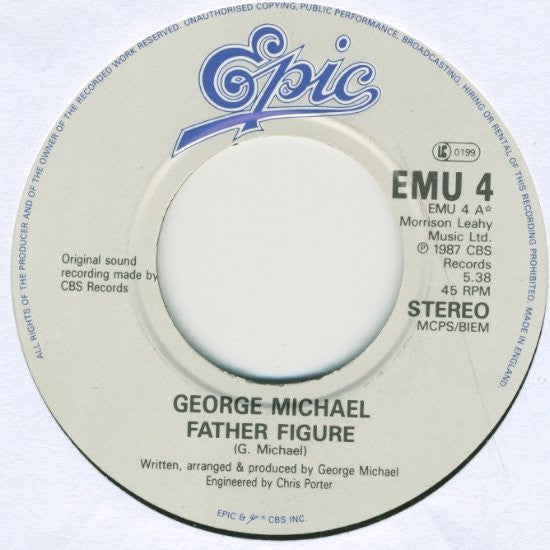 George Michael : Father Figure (7", Single)