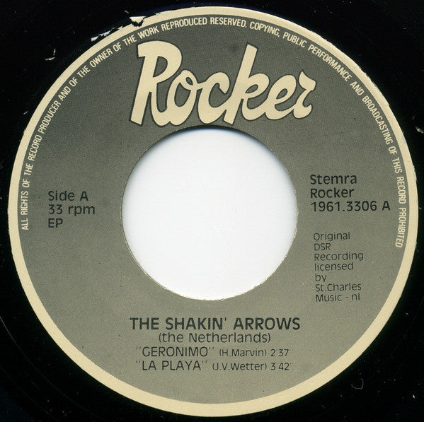 The Shakin' Arrows : The Shakin' Arrows (7", EP)