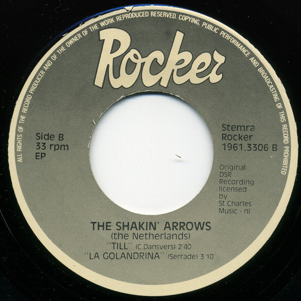 The Shakin' Arrows : The Shakin' Arrows (7", EP)