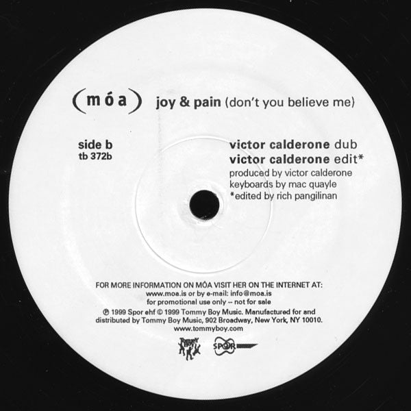 (móa) : Joy & Pain (Don't You Believe Me) (2x12")