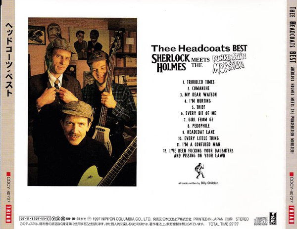 Thee Headcoats : Thee Headcoats Best: Sherlock Holmes Meets The Punkenstein Monster! (CD, Comp)