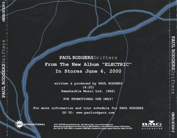 Paul Rodgers : Drifters (CD, Single, Promo)