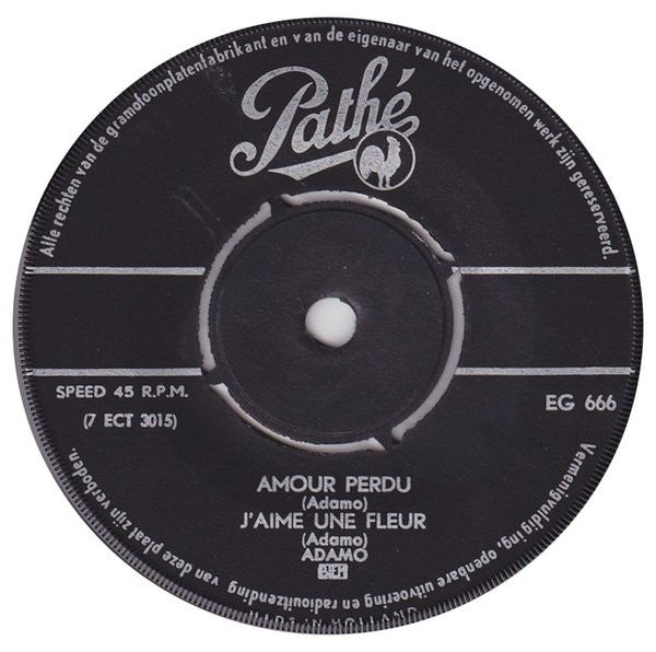 Adamo : Amour Perdu - Crier Ton Nom (7", EP)