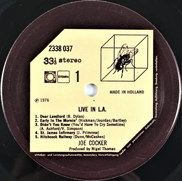 Joe Cocker : Joe Cocker Live In L.A. (LP, Album)