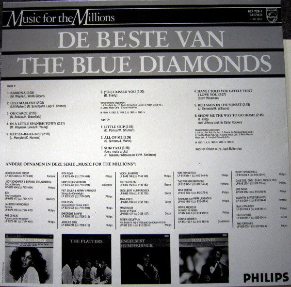 The Blue Diamonds : De Beste Van (LP, Comp)