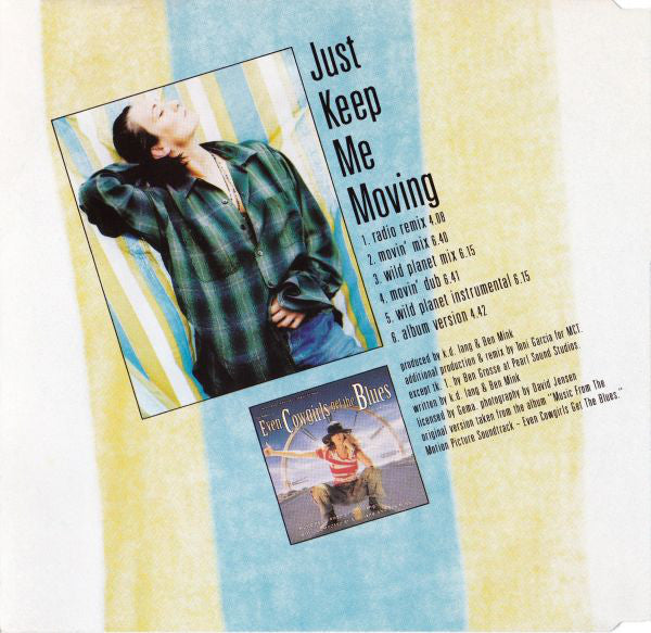 k.d. lang : Just Keep Me Moving (CD, Single)