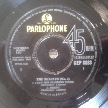 The Beatles : The Beatles (No. 1) (7", EP, Mono)