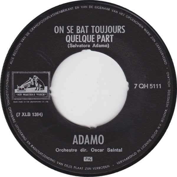 Adamo : Notre Roman (7", Single)
