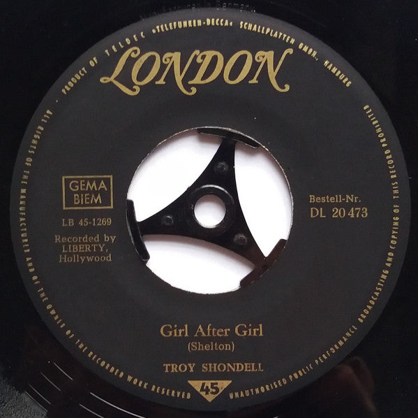 Troy Shondell : This Time (7", Single)