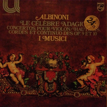 Tomaso Albinoni, I Musici : Adagio G-Moll / Concerti Für Oboe, Violine, Streicher Und Continuo Aus Op. 9 Und Op. 10 (LP)