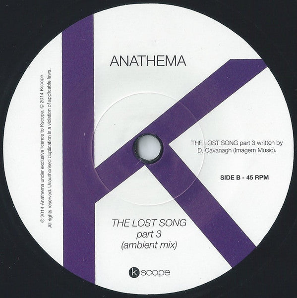 Anathema : The Lost Song (Part 3) (7", Single, Ltd)