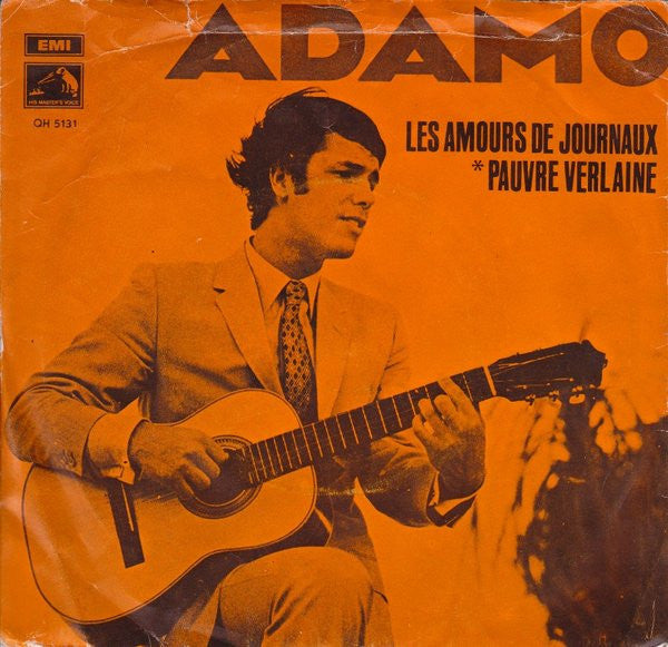 Adamo : Les Amours De Journaux / Pauvre Verlaine (7", Single)