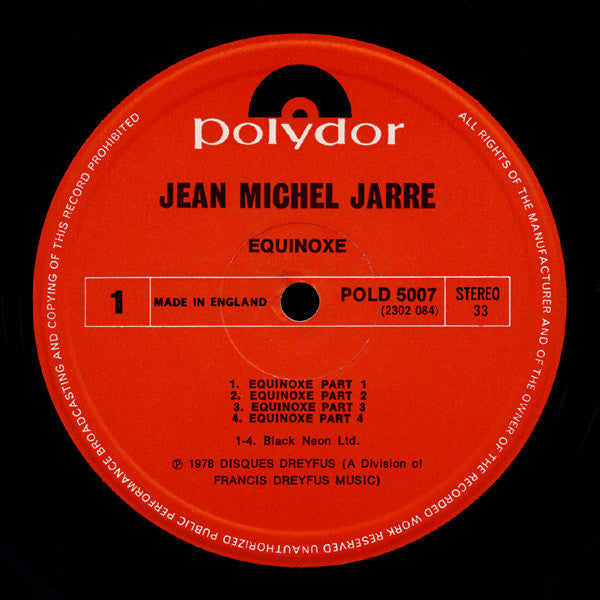 Jean-Michel Jarre : Equinoxe (LP, Album)