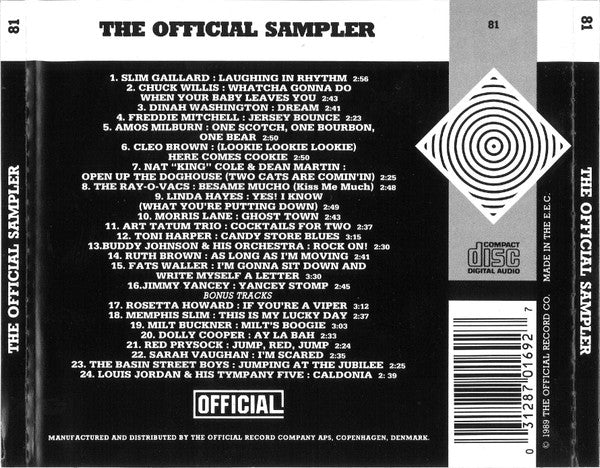 Various : The Official Sampler (CD, Comp, Mono, Smplr)
