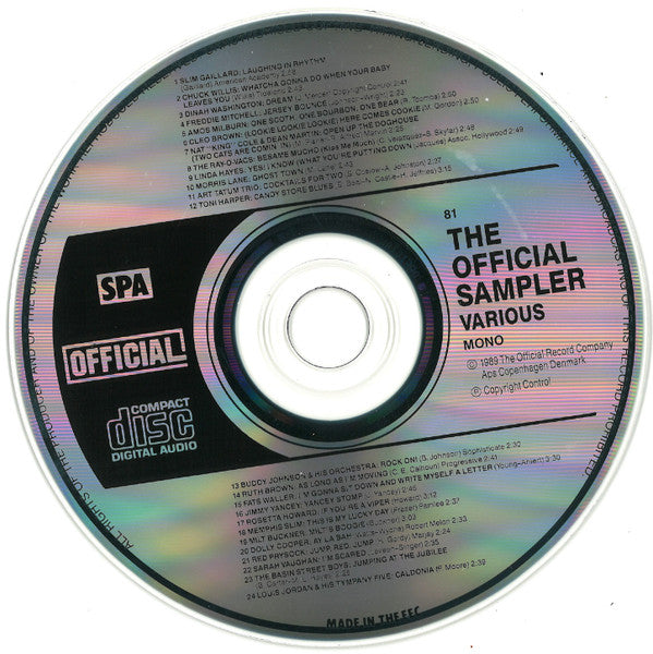 Various : The Official Sampler (CD, Comp, Mono, Smplr)