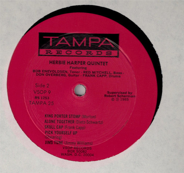 Herbie Harper Quintet : Herbie Harper Quintet (LP, Album, RE)