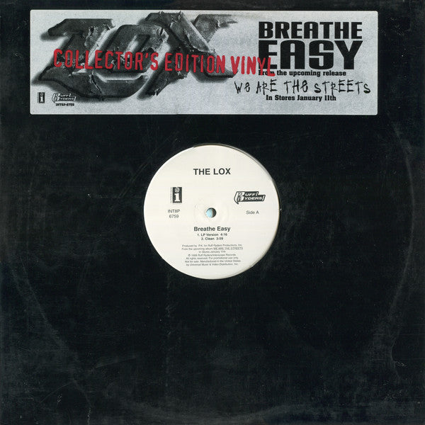 The Lox : Breathe Easy (12", Promo)