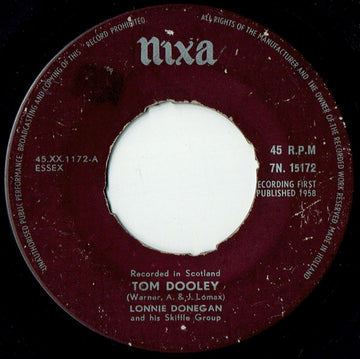 Lonnie Donegan's Skiffle Group : Tom Dooley (7", Single)