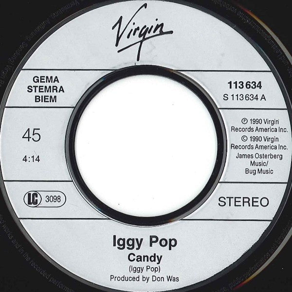 Iggy Pop : Candy (7", Single)
