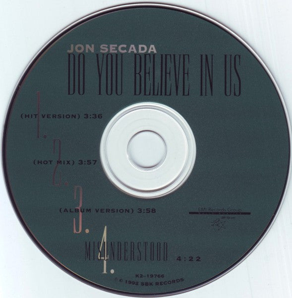 Jon Secada : Do You Believe In Us (CD, Maxi)