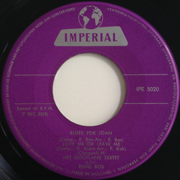 Het Gooiland Sextet : Gooiland Sextet (7", EP)