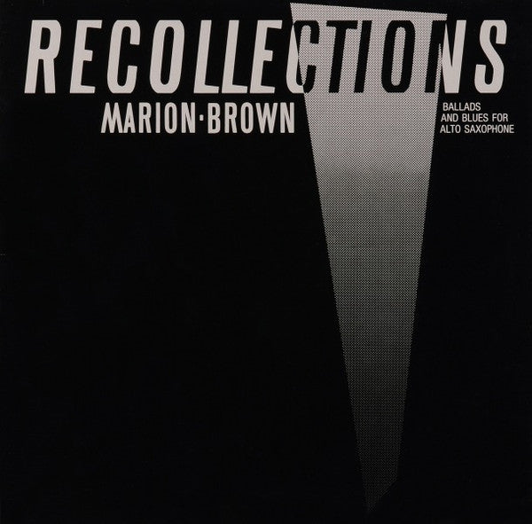 Marion Brown : Recollections - Ballads And Blues For Alto Saxophone (LP, Album)