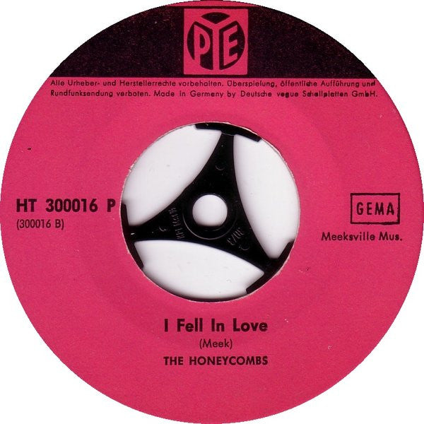 The Honeycombs : It's So Hard / I Fell In Love (7", Single)