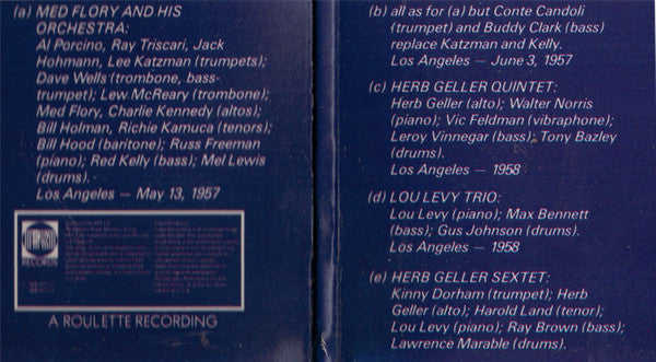 Med Flory Orchestra, Herb Geller Quintet, Lou Levy Trio, Herb Geller Sextette : West Coast Scene Vol 3 (2xLP, Comp)